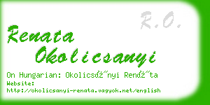 renata okolicsanyi business card